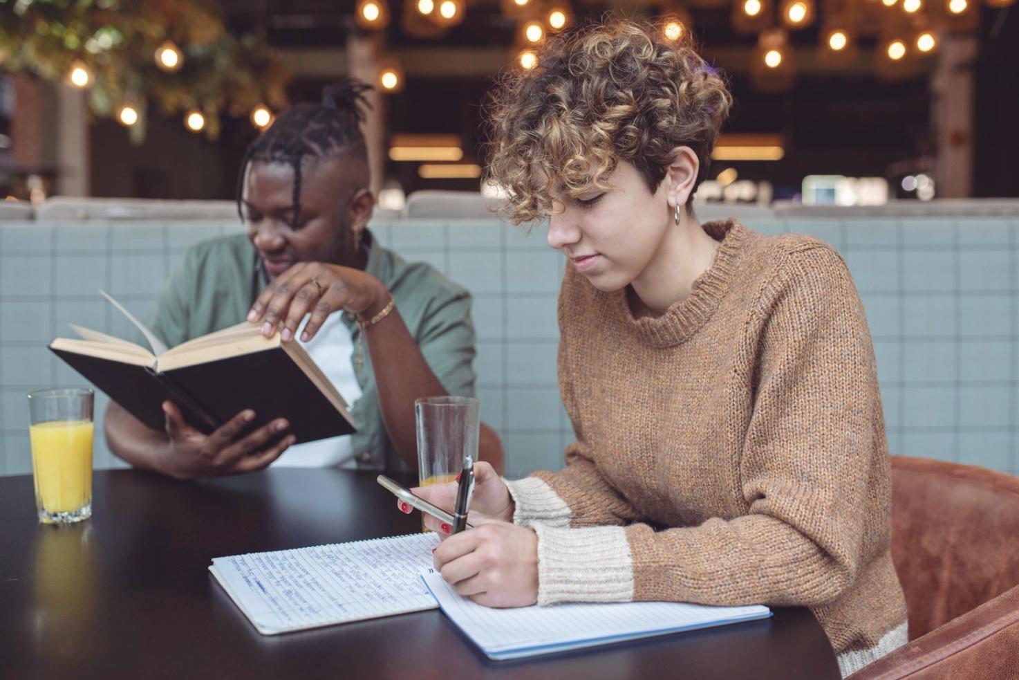 Close-up view of financial documents and calculations